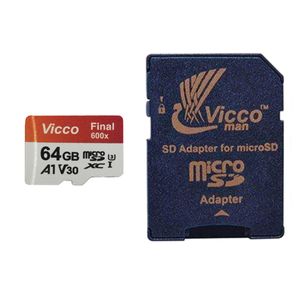 نقد و بررسی کارت حافظه microSDXC ویکومن مدل Final 600X کلاس 10 استاندارد UHS-I U3 سرعت 90MBps ظرفیت 64 گیگابایت به همراه آداپتور SD توسط خریداران