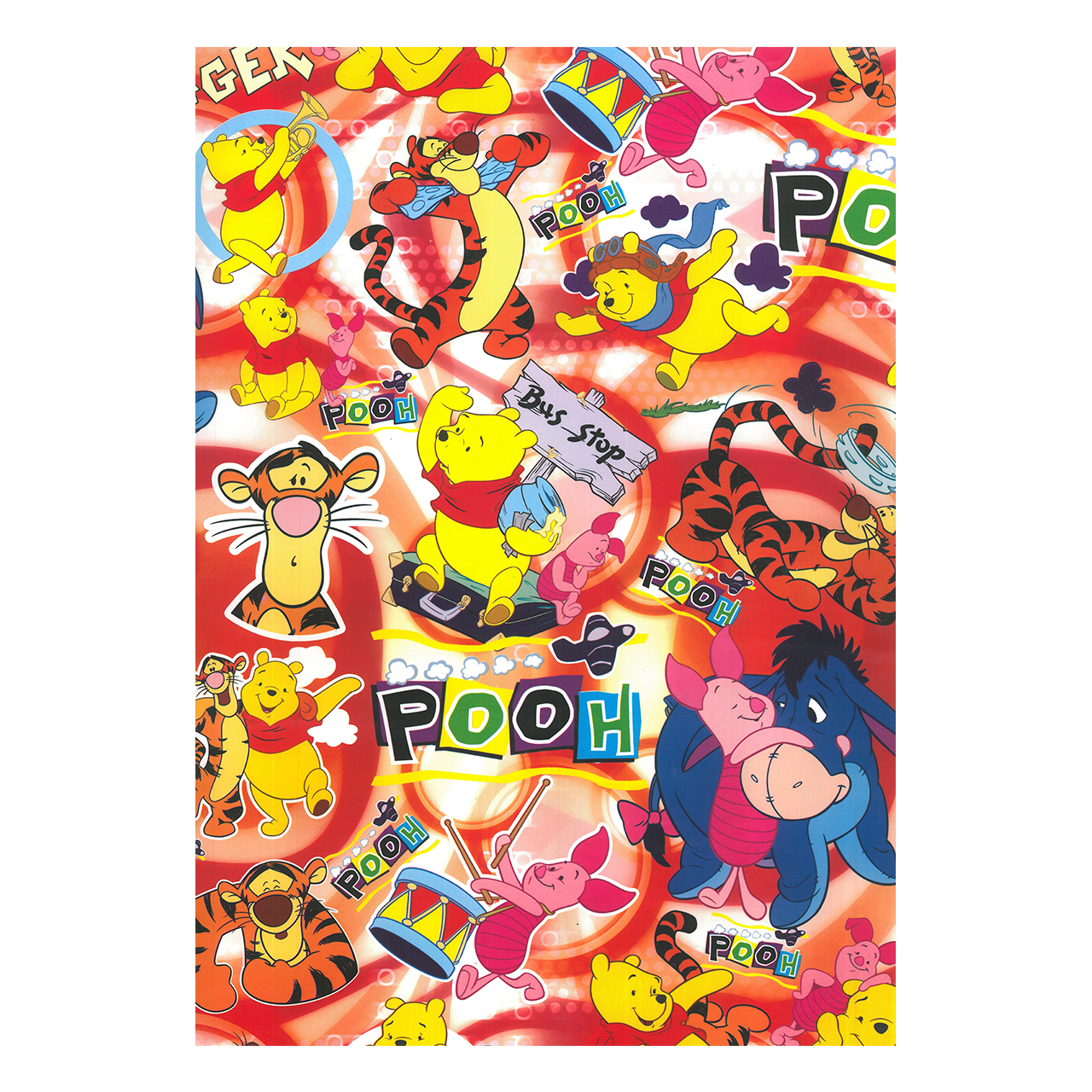 کاغذ کادو مدل Pooh کد 1223 بسته 5 عددی
