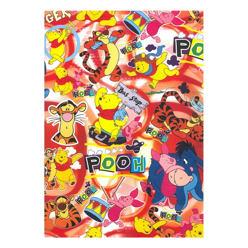 کاغذ کادو مدل Pooh کد 1223 بسته 5 عددی