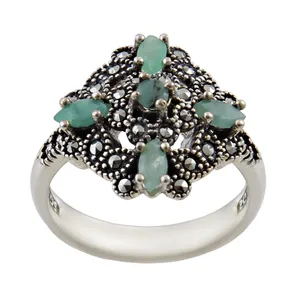   انگشتر نقره زنانه بازرگانی میلادی کد AW_285