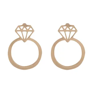 گوشواره طلا 18 عیار زنانه کد 1037
