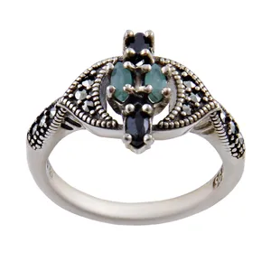   انگشتر نقره زنانه بازرگانی میلادی کد AW_286