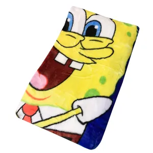 پتوی مسافرتی طرح باب اسفنجی کد 2005 سایز 230x170 سانتی متر
