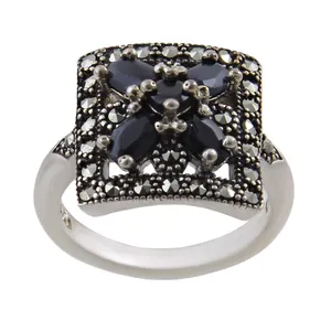   انگشتر نقره زنانه بازرگانی میلادی کد AW_292