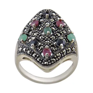   انگشتر نقره زنانه بازرگانی میلادی کد AW_294