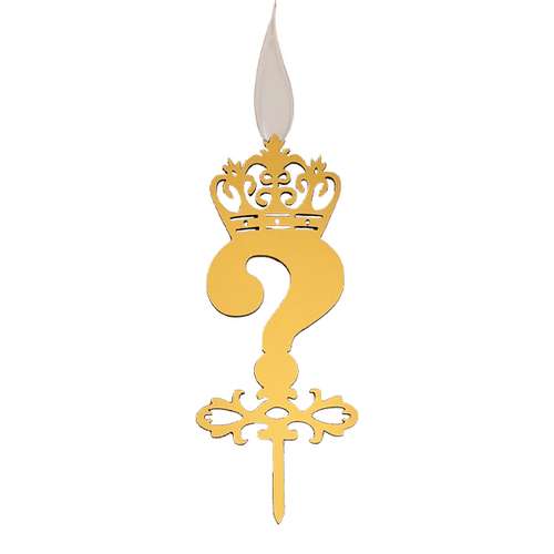 شمع تولد طرح علامت سوال کد TG130