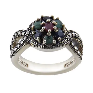  انگشتر نقره زنانه بازرگانی میلادی کد AW_296