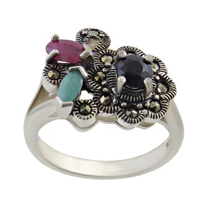  انگشتر نقره زنانه بازرگانی میلادی کد AW_297