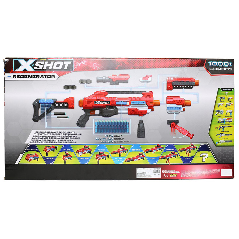تفنگ بازی زورو سری X-Shot مدل Regenerator
