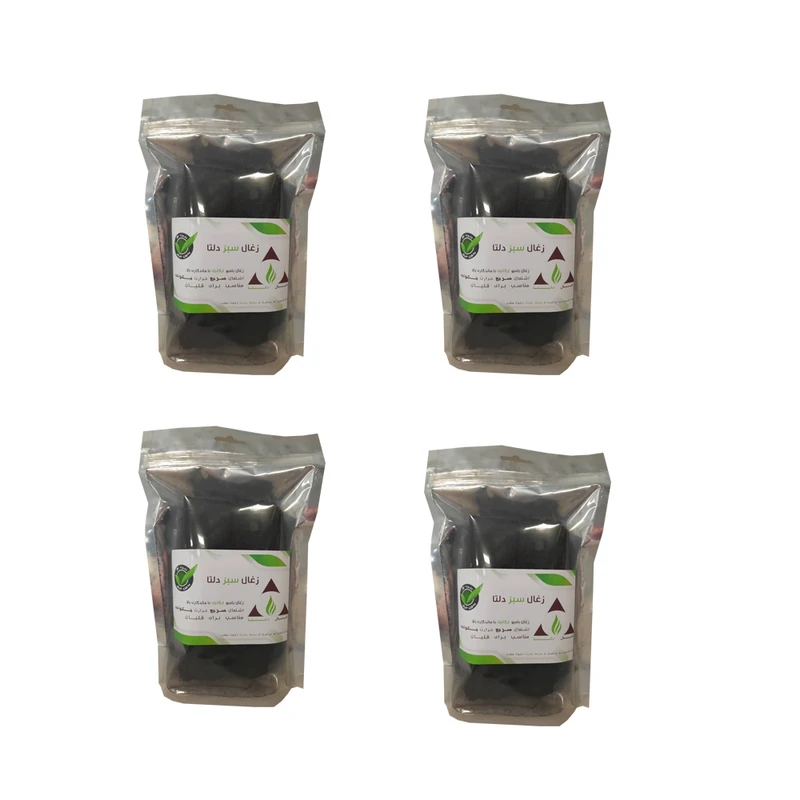 زغال فشرده دلتا مدل 052 وزن 250 گرم بسته چهار عددی 