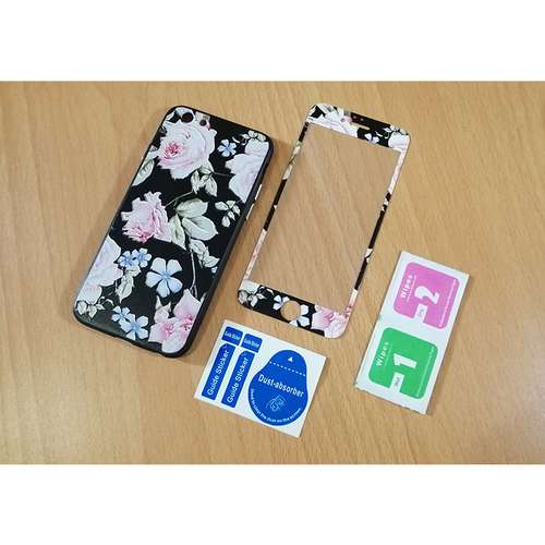کاور 360 درجه طرح گل کد 925 مناسب برای گوشی موبایل اپل iPhone 6  6s
