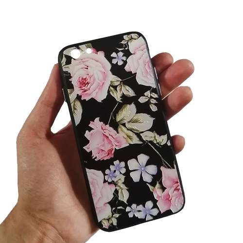 کاور 360 درجه طرح گل کد 925 مناسب برای گوشی موبایل اپل iPhone 6  6s