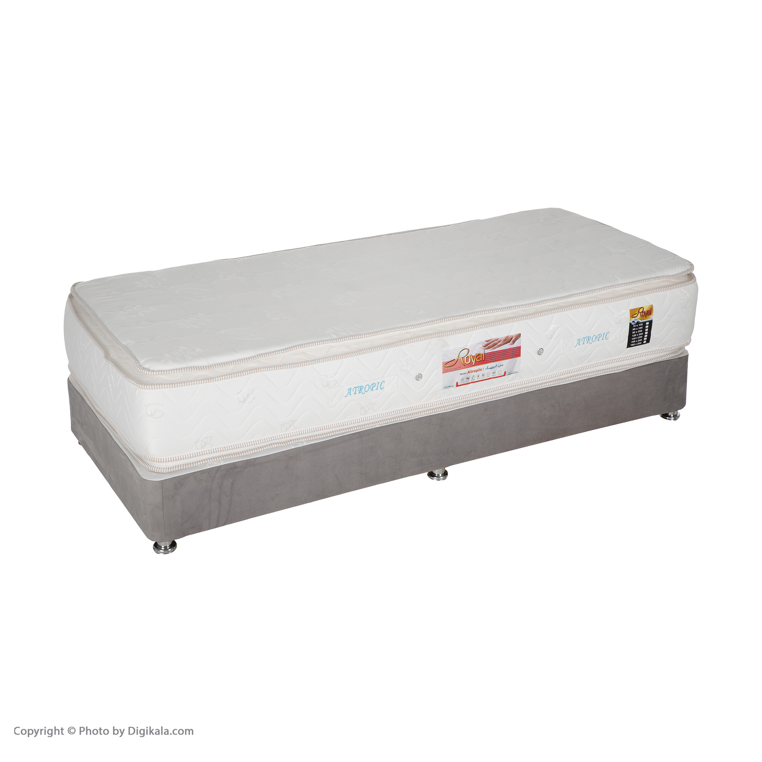 تخت خواب یک نفره مدل DMB124 سایز 200 × 90 سانتی‌ متر