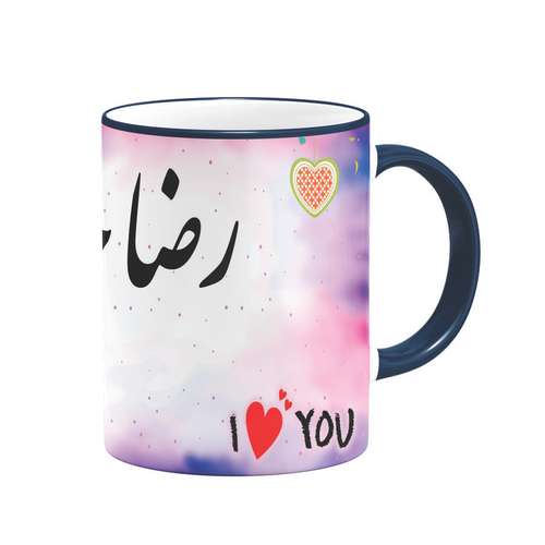 ماگ طرح عاشقانه رضا کد 27