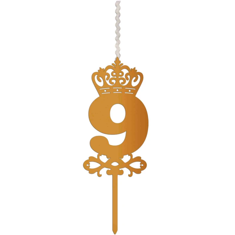 شمع تولد طرح عدد 9 کد AM9