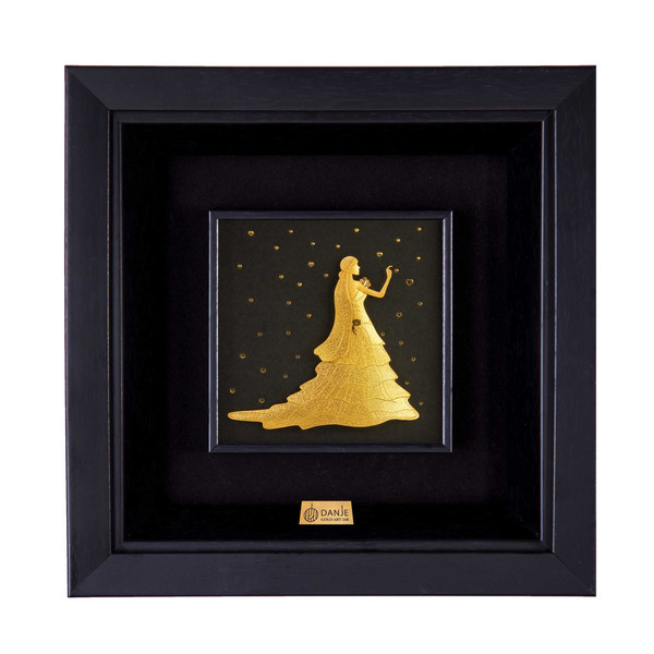 تابلو طلا کوب دانژه مدل عروس ستارگان کد TSGZ2424234