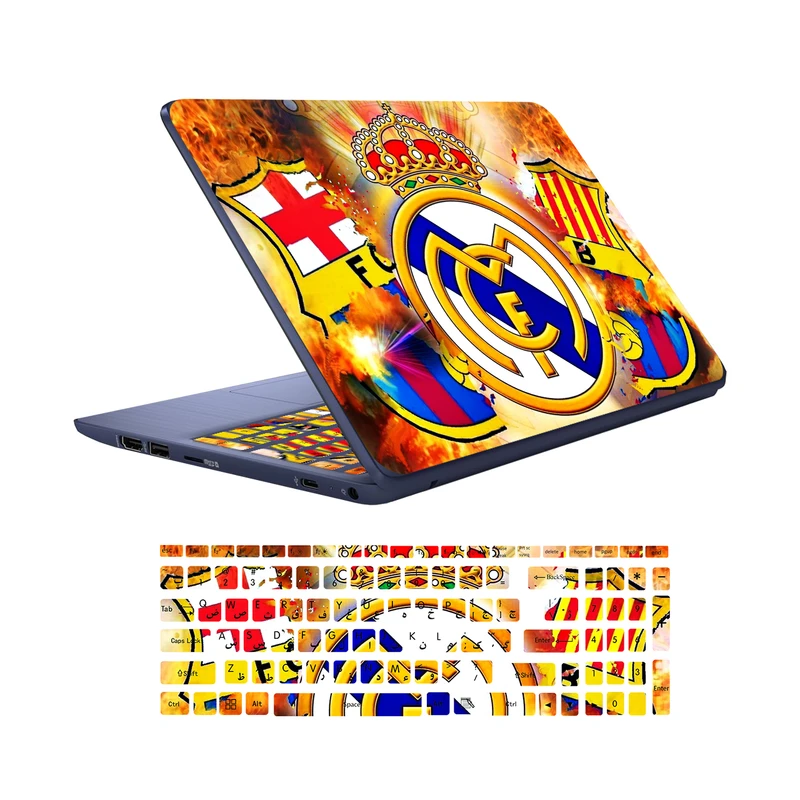  استیکر لپ تاپ کد real-mdrd به همراه برچسب حروف فارسی کیبورد