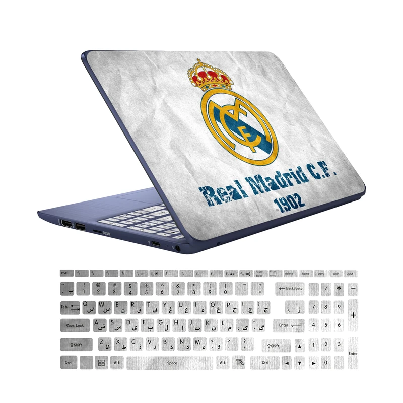  استیکر لپ تاپ کد real-mdrd 02 به همراه برچسب حروف فارسی کیبورد