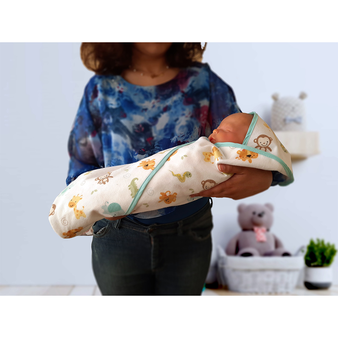 پتو نوزادی مدل Zf01 سایز 80x80 سانتی متر