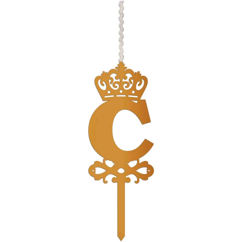 شمع تولد طرح حرف C کد HMC