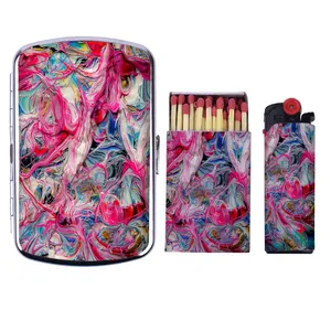  جا سیگاری مدل Colorful2 کد B05 به همراه فندک و کبریت