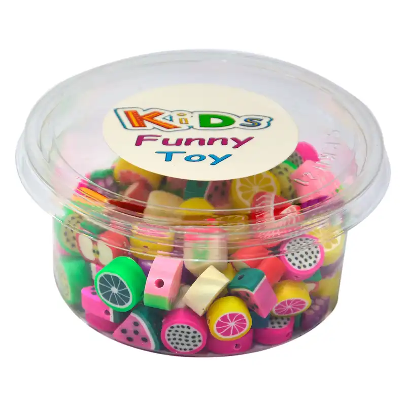 مهره دستبند طرح میوه کد M100 مجموعه 100 عددی