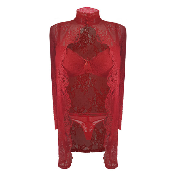 لباس خواب زنانه آنیل مدل 4743 رنگ قرمز