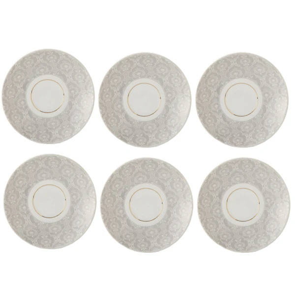 نعلبکی چینی زرین ایران مدل H_01 بسته 6 عددی