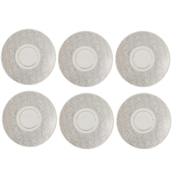 نعلبکی چینی زرین ایران مدل H_01 بسته 6 عددی