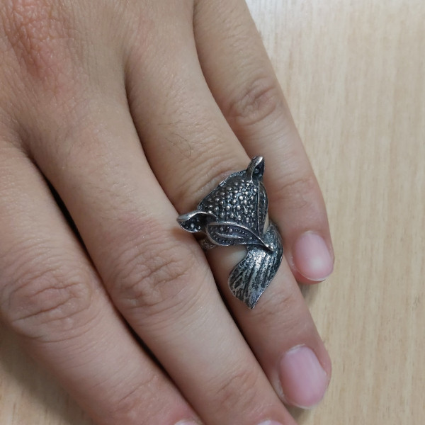 انگشتر طرح روباه کد FX 01