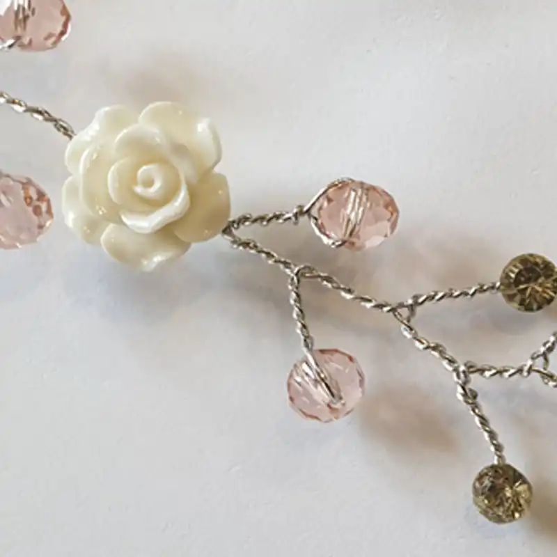 ریسه مو طرح گل رز کد T02