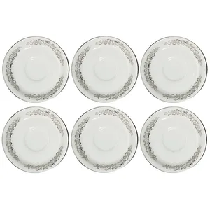 نعلبکی چینی زرین ایران مدل S-01 بسته 6 عددی