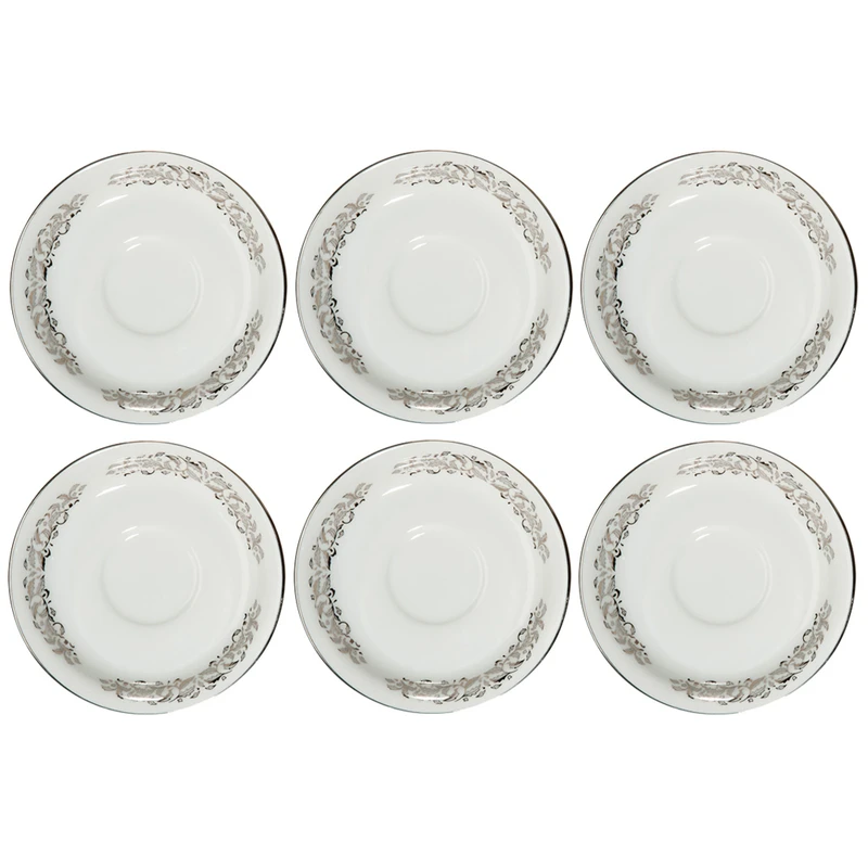 نعلبکی چینی زرین ایران مدل S-01 بسته 6 عددی