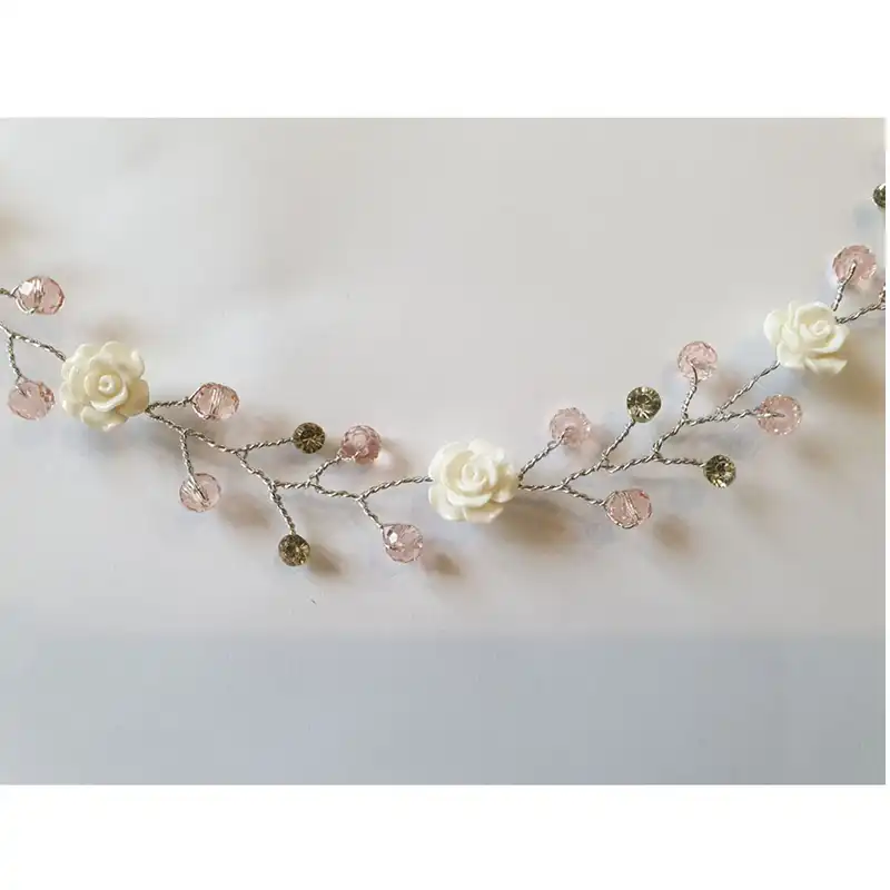 ریسه مو طرح گل رز کد T02