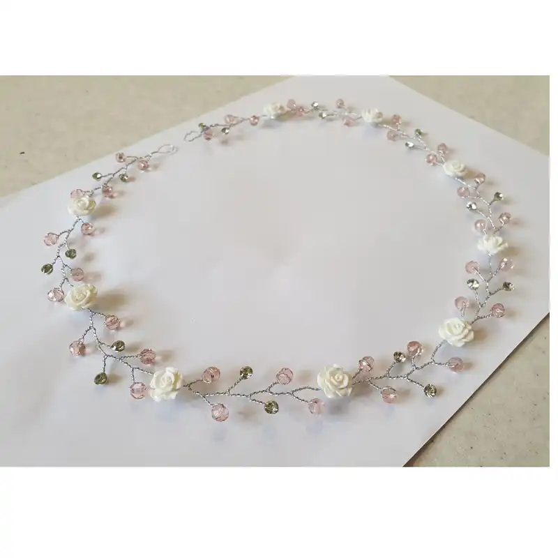 ریسه مو طرح گل رز کد T02