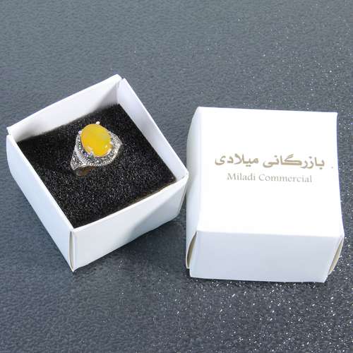 انگشتر نقره زنانه بازرگانی میلادی کد AW_302