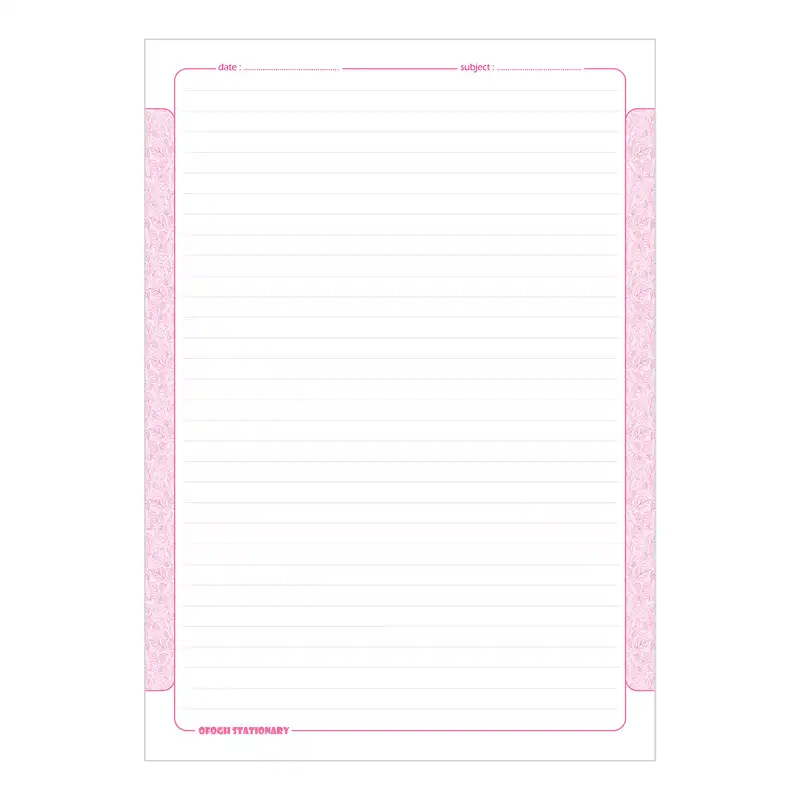 کاغذ A4 افق مدل چهار فصل خط دار بسته 100 عددی