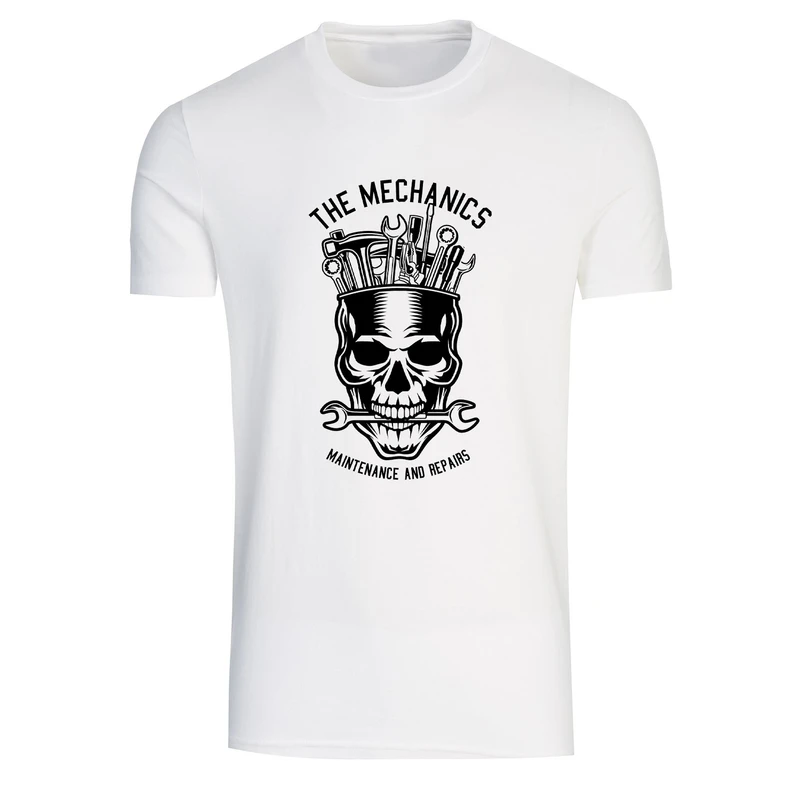 تیشرت آستین کوتاه مردانه طرح مکانیک کد A115