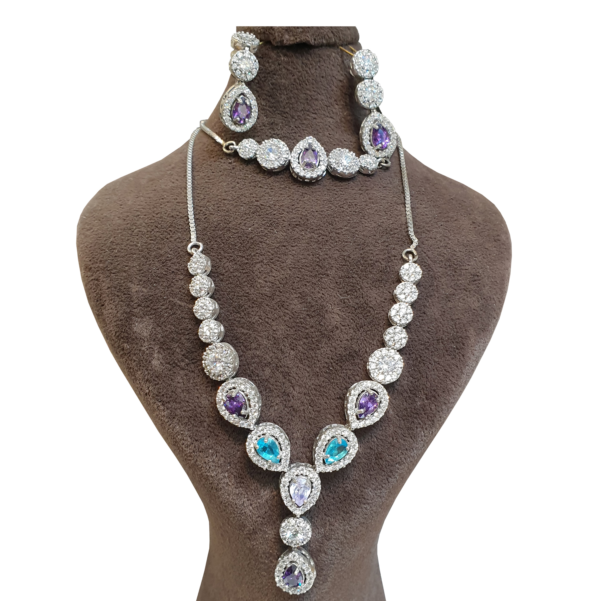 نیم ست نقره زنانه مدل 25325