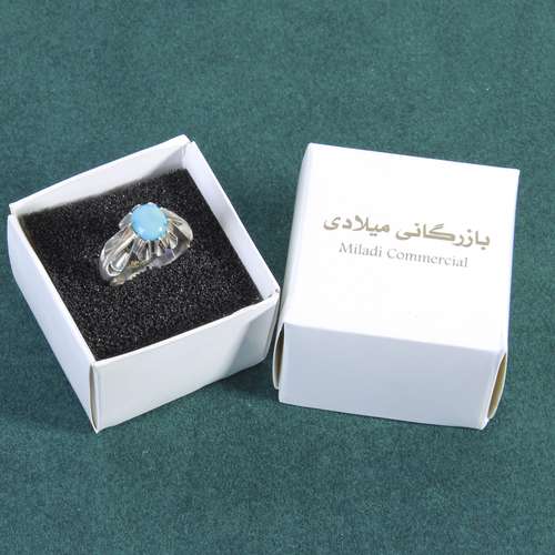 انگشتر نقره مردانه بازرگانی میلادی کد AM_239