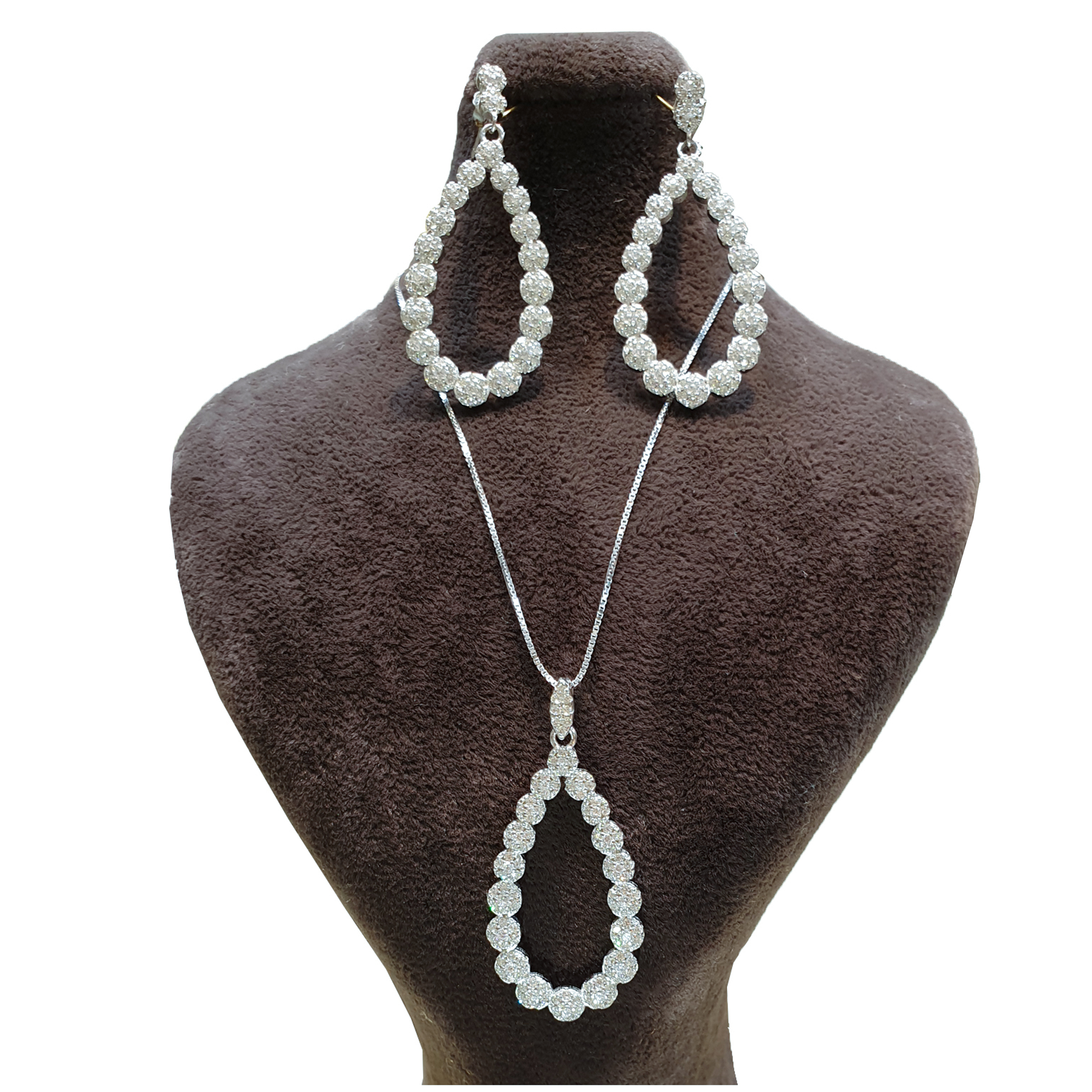 نیم ست نقره زنانه مدل 5555