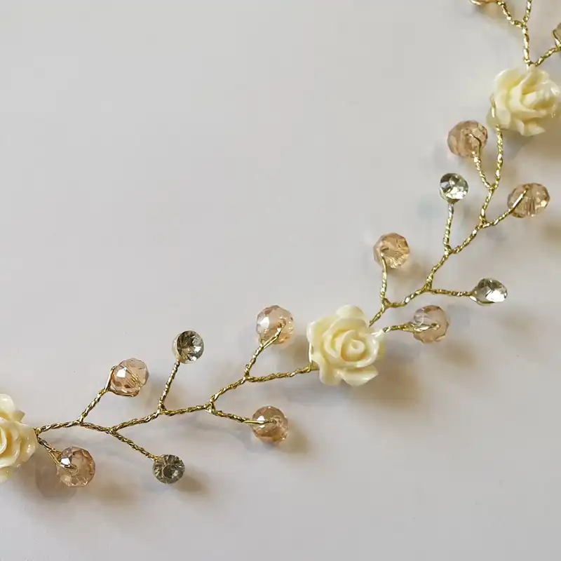 ریسه مو مدل گل رز کد T005