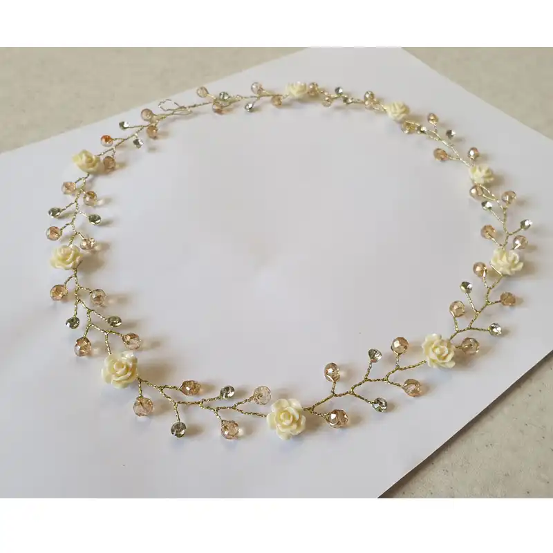 ریسه مو مدل گل رز کد T005