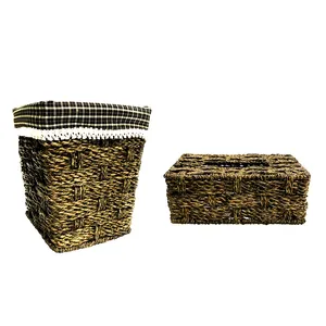 ست سطل و جای دستمال کاغذی مدل Rokh-04