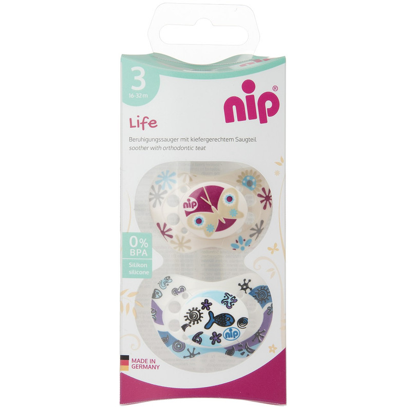 پستانک ارتودنسی نیپ مدل 31303BF بسته 2 عددی