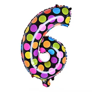 بادکنک فویلی طرح عدد 6