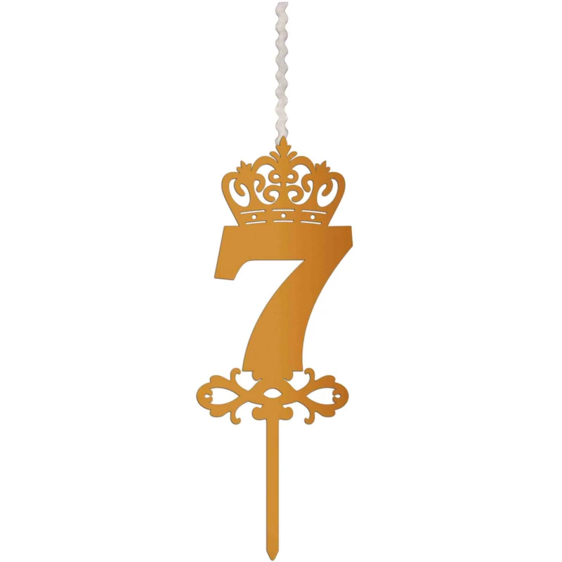 شمع تولد طرح عدد 7 کد AM7