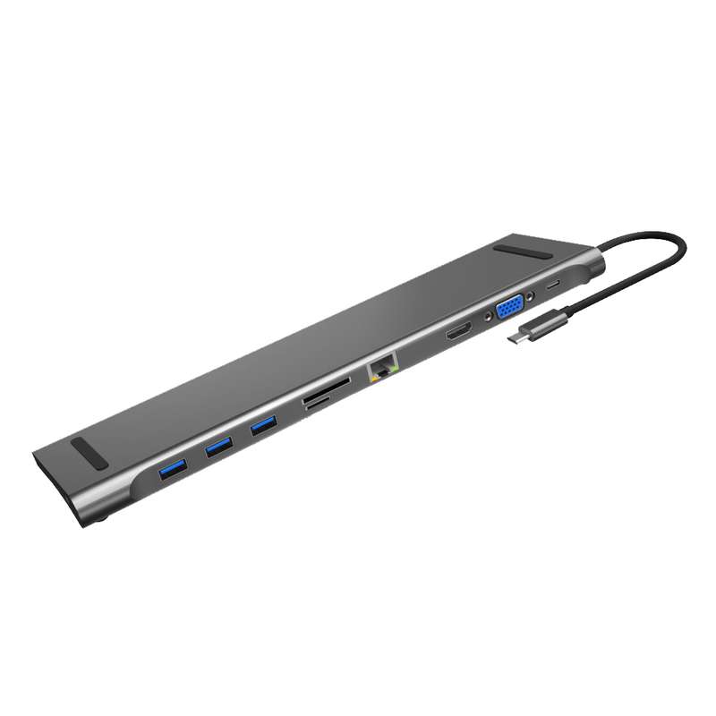 هاب 10 پورت USB-C جی سی پال مدل JCP6204 هاب 10 پورت USB-C جی سی پال مدل JCP6204