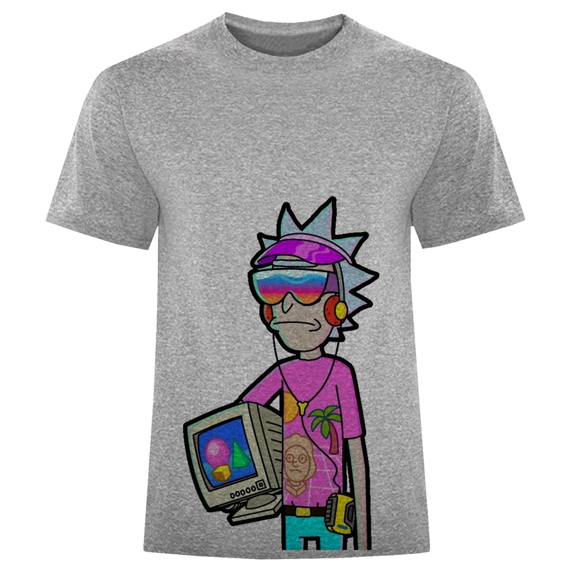 تیشرت آستین کوتاه مردانه طرح rick  کد F420
