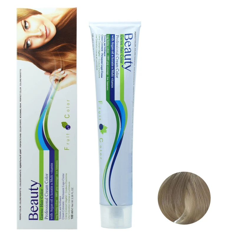 رنگ مو بیوتی شماره 91/2.1 حجم 100 میلی لیتر رنگ بلوند نقره ای روشن